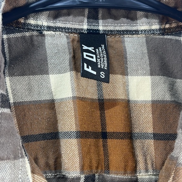 Fox Brown Shirt Button Down Shirt Women’s Small Long Sleeve 100% Cotton - Picture 6 of 8